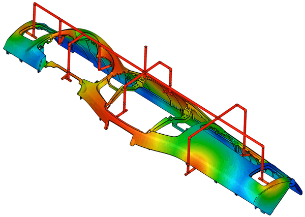 Simulação Moldex 3D de um painel tabelier automotivo